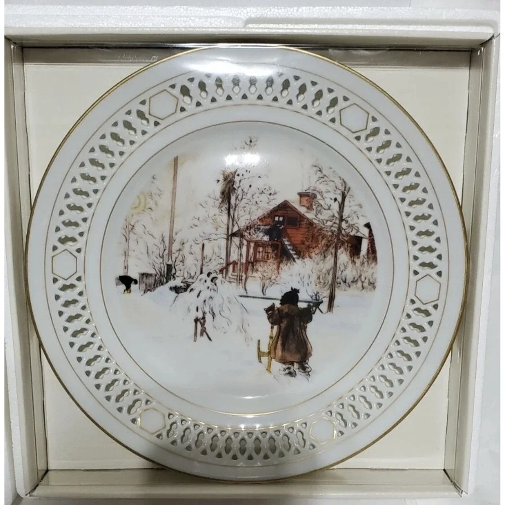 Set of 4 COLLECTORS ITEM Bing & Grondahl limited edition‎ plates original boxes